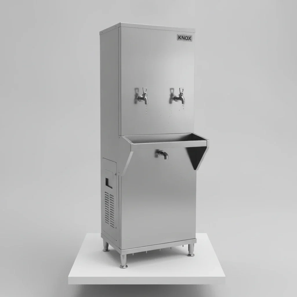 BEBEDOURO KNOX 50 LTS EM INOX 2 TORNEIRAS