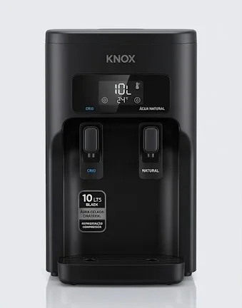 BEBEDOURO DE BANCADA 10 LTS KNOX BLACK